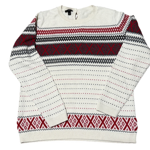 Talbots black / red long sleeve sweater sz M petite